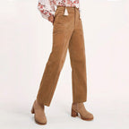 Women's High-Waisted Pleated Trousers