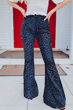 Women's Elegant Snake Print Flare Pants