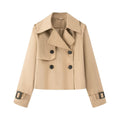 Elegant Trench Coat Jacket with Classic Details