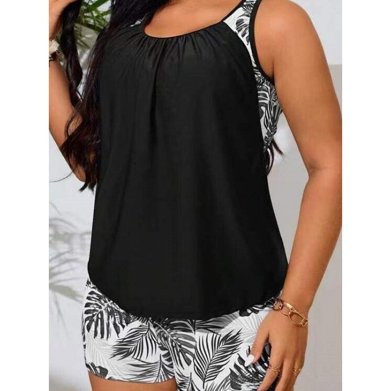 Women's Swimsuit Set with Fashionable Cut and Sporty Design