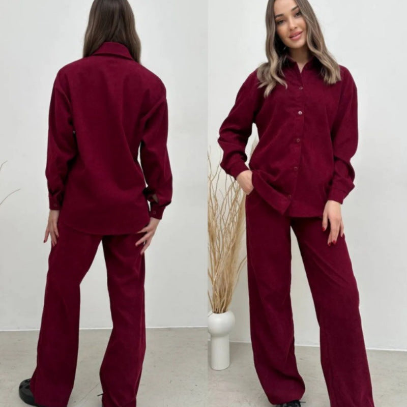 Women's Casual Shirt and Pants Combination
