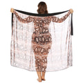 Women's Sheer Beach Kimono with Trendy Snake Print