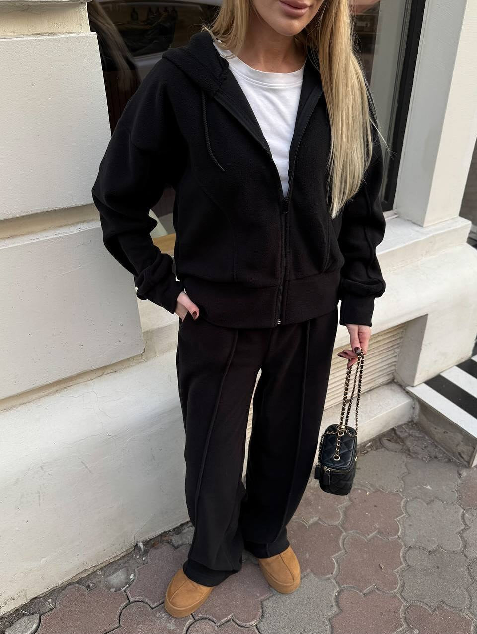 Women's Comfortable Fleece Hoodie and Lounge Pants Set