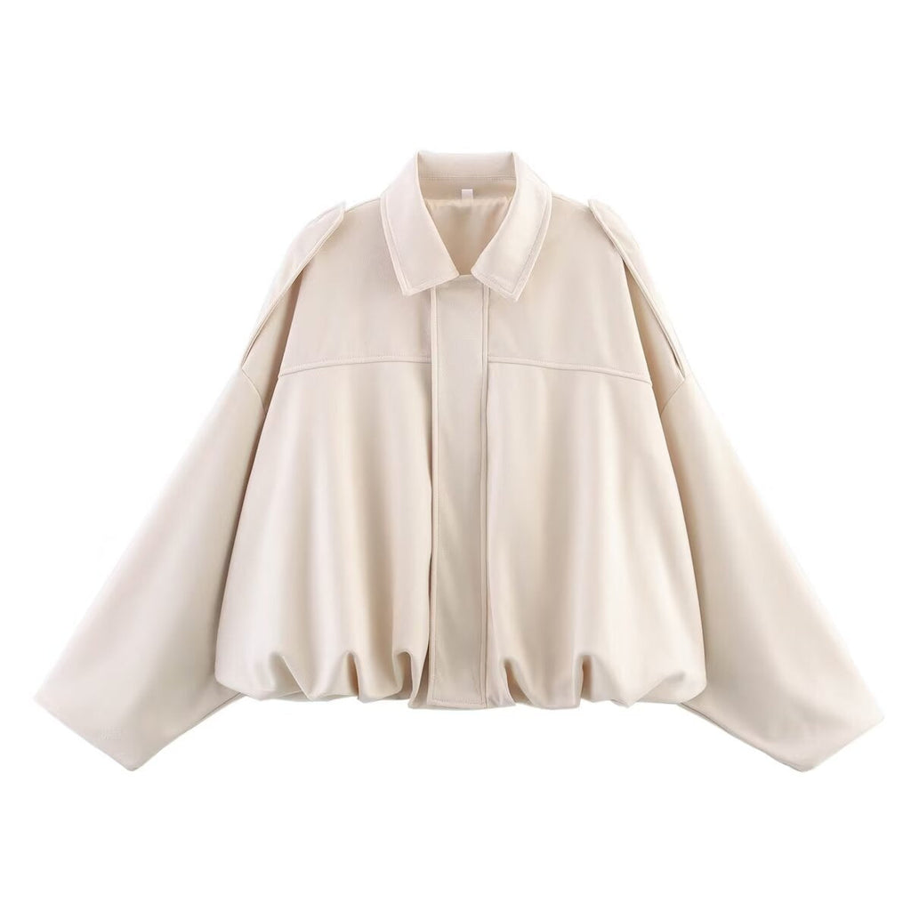 Elegant Oversized Jacket with Refined Cut