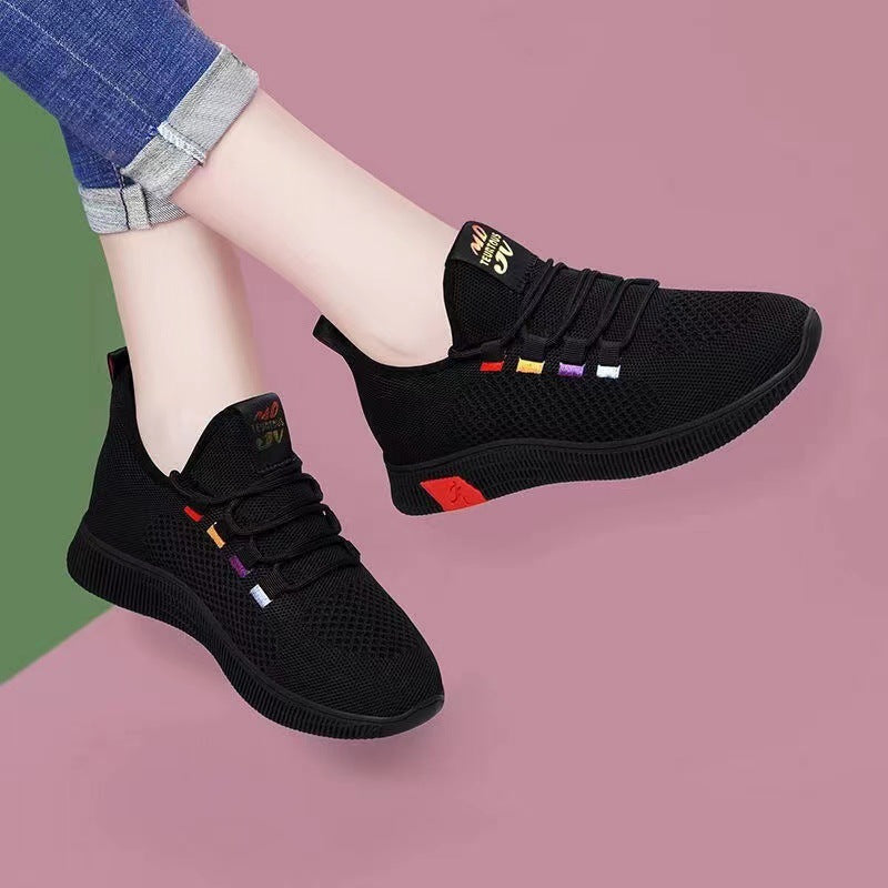 Women's Breathable Training Sneakers with Flexible Upper