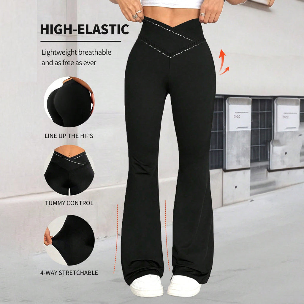 Women's High-Waisted Yoga Leggings with Tummy Control