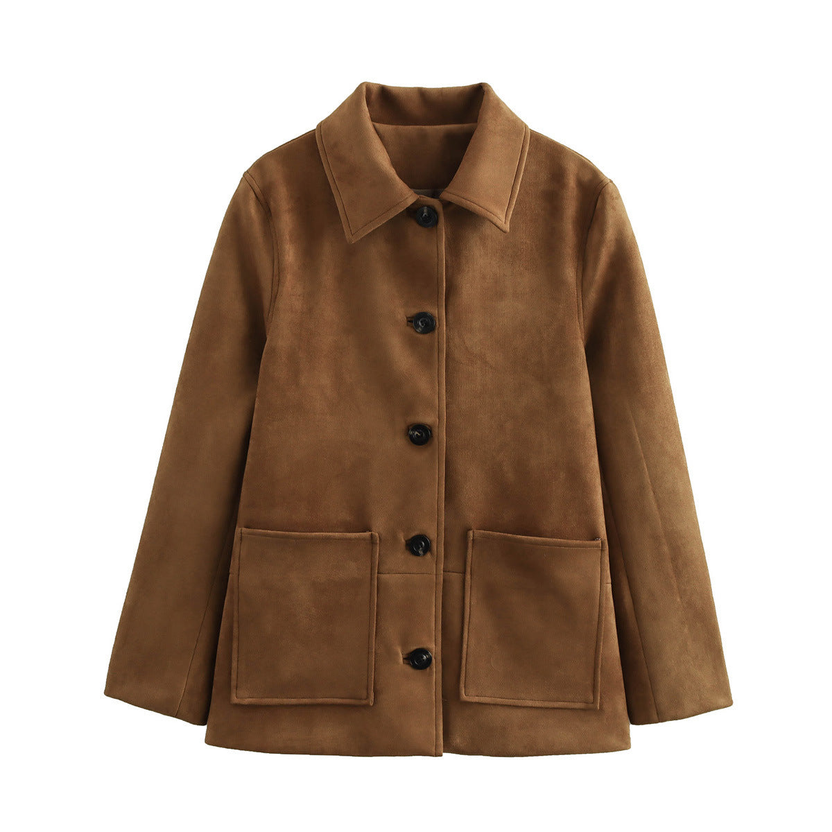 Elegant Suede-Look Jacket