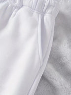 Women's Comfortable Leisure Pants with Elastic and Side Pockets