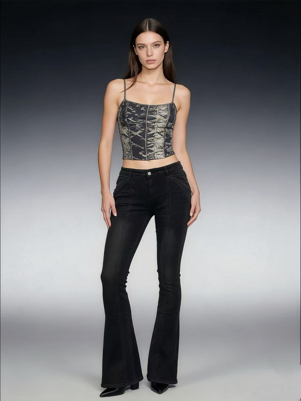 Women's High-Waisted Bootcut Jeans