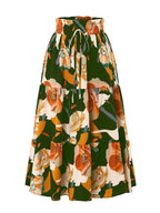 Women's Floral Midi Skirt