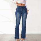 Women's High-Waisted Flared Jeans with Modern Fit