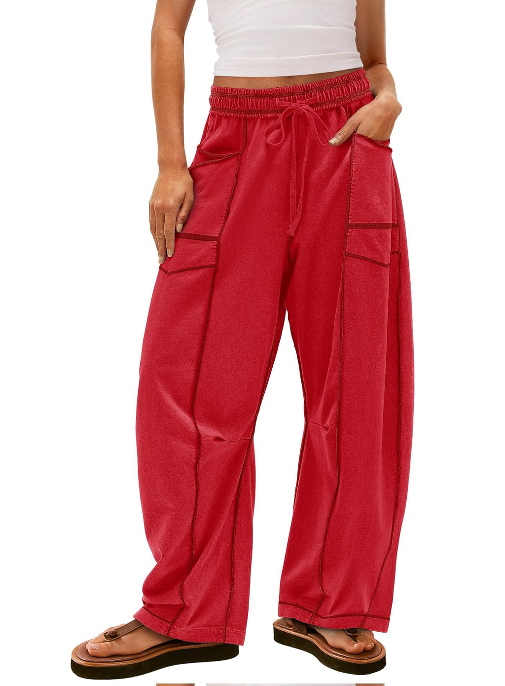 Women's Comfortable Casual Pants with Large Pockets