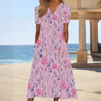 Women's Floral Summer Dress with Pockets