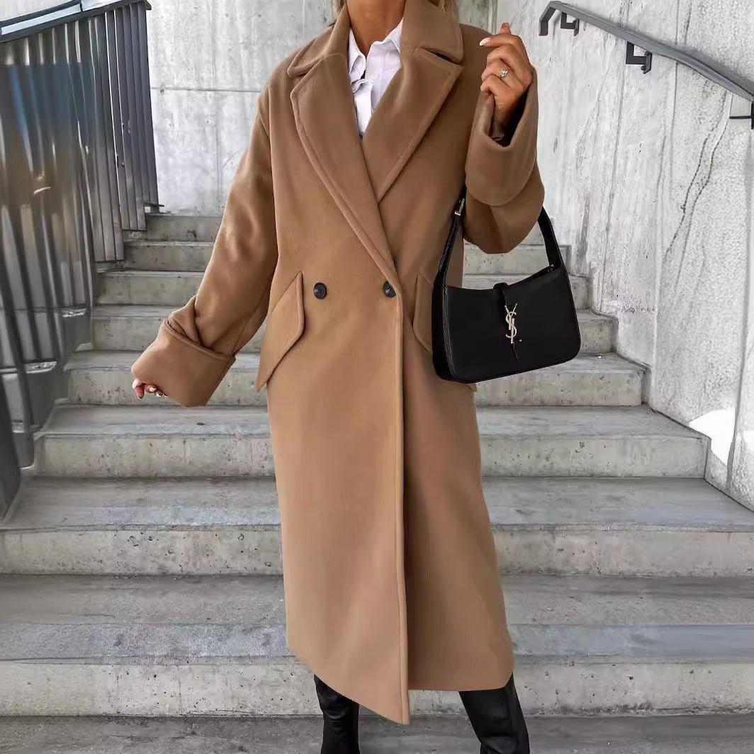 Women's Elegant Oversized Wool Coat