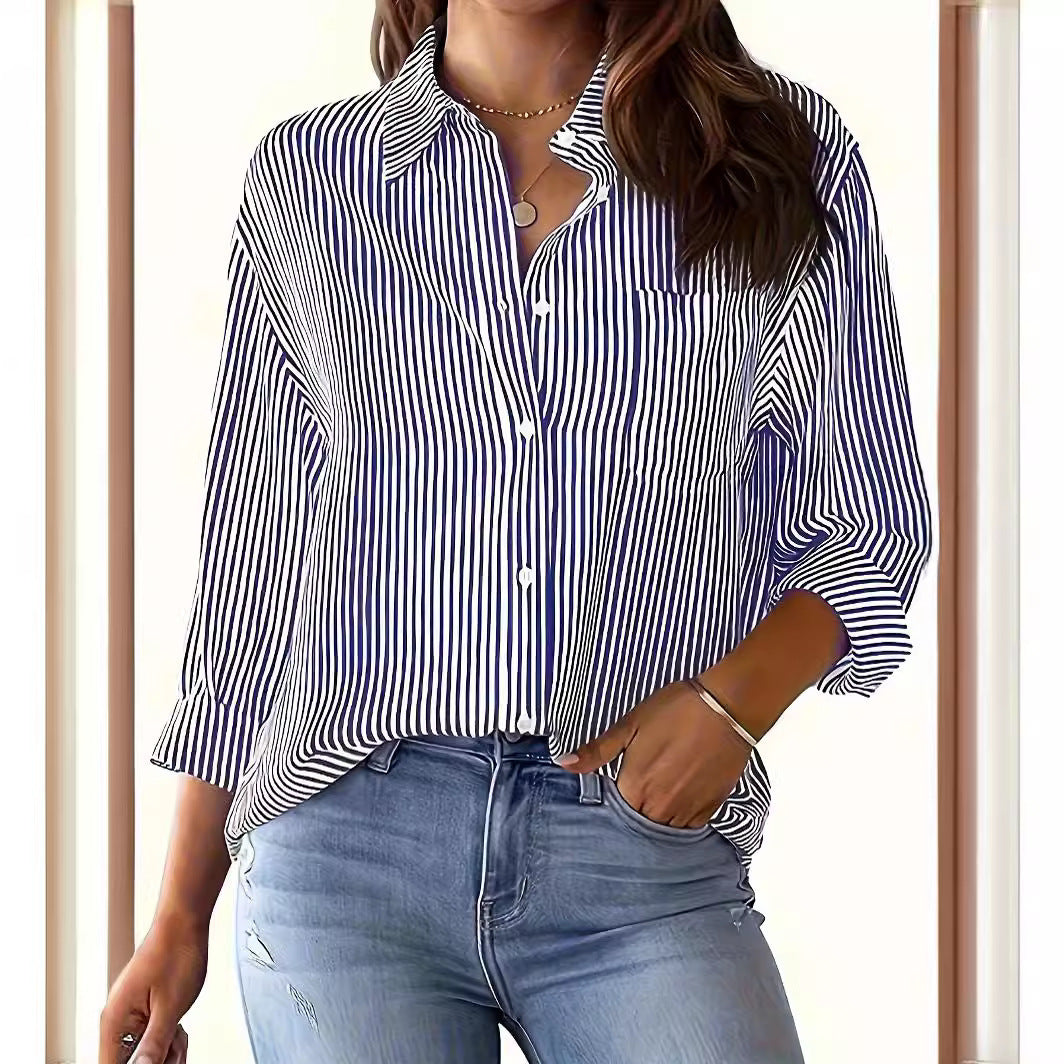 Women's Casual Striped Blouse