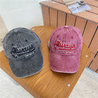 Men's Vintage-Inspired Distressed Cotton Baseball Cap