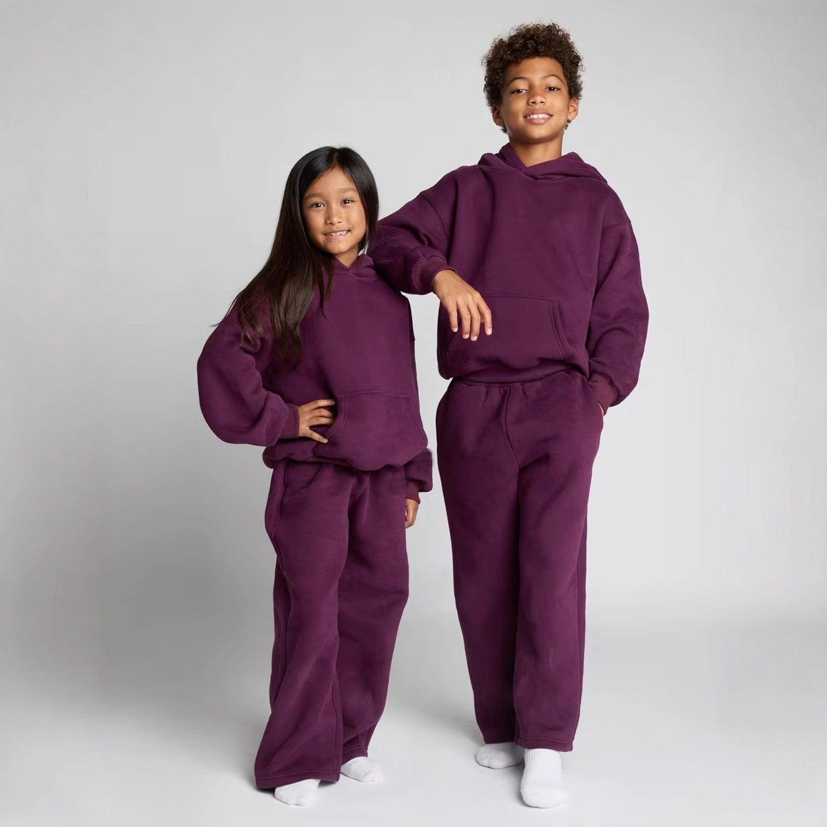 Women's Casual Fleece Jumpsuit with Spacious Hood and Practical Pockets