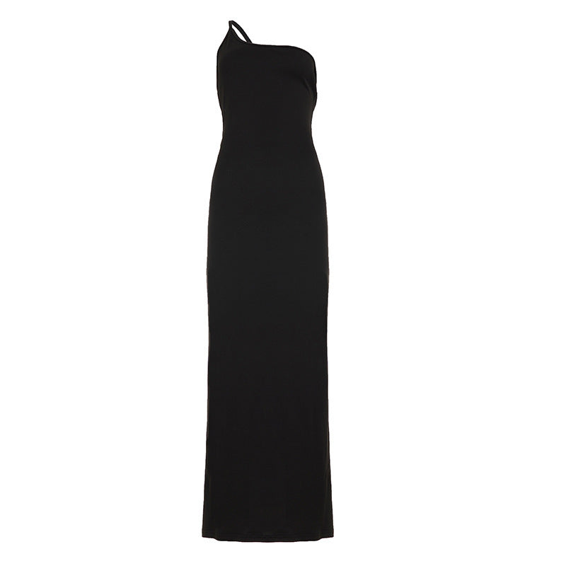 Women's One-Shoulder Maxi Dress