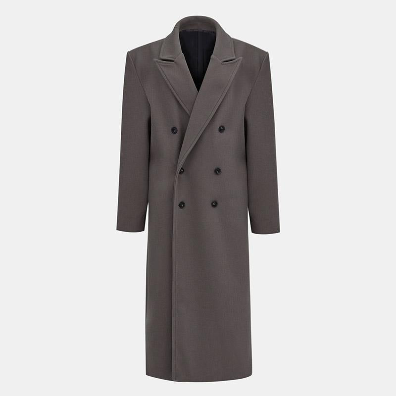 Women's Elegant Double-Breasted Trench Coat with Belt