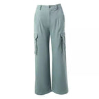 Women's Wide-Leg Cargo Pants with Practical Pockets