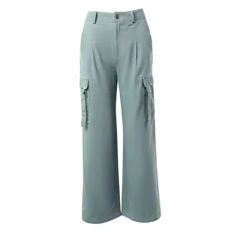 Women's Wide-Leg Cargo Pants with Practical Pockets