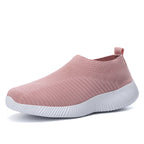 Women's Breathable Slip-On Sneakers with Elastic Upper