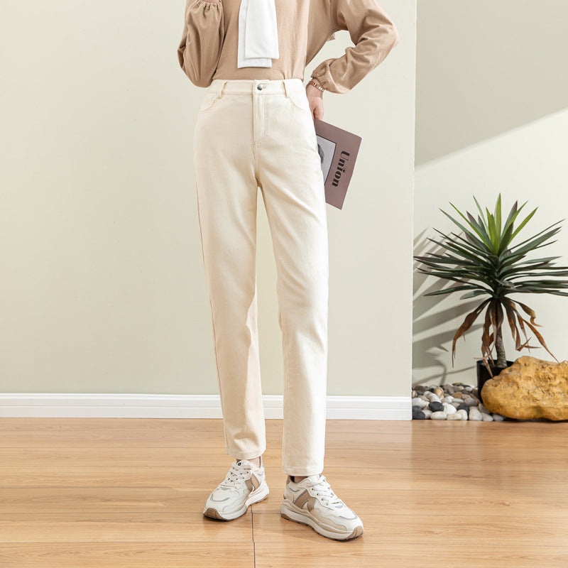 Women's High-Waisted Chino Pants