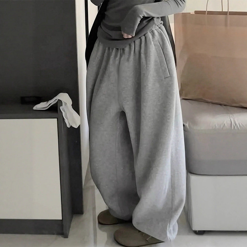 Women's Comfortable Sweatpants with Elastic Waist and Casual Fit