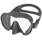 Diving mask with secure fit and innovative anti-fog system