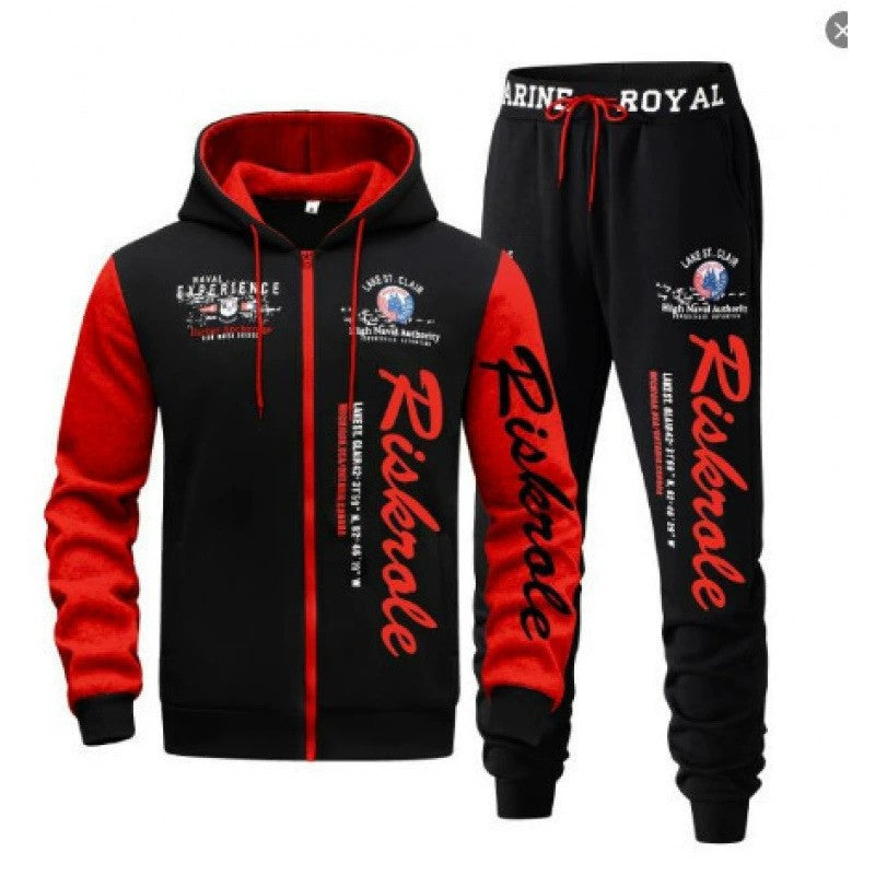 Men's Sporty Hoodie and Jogging Pants Set
