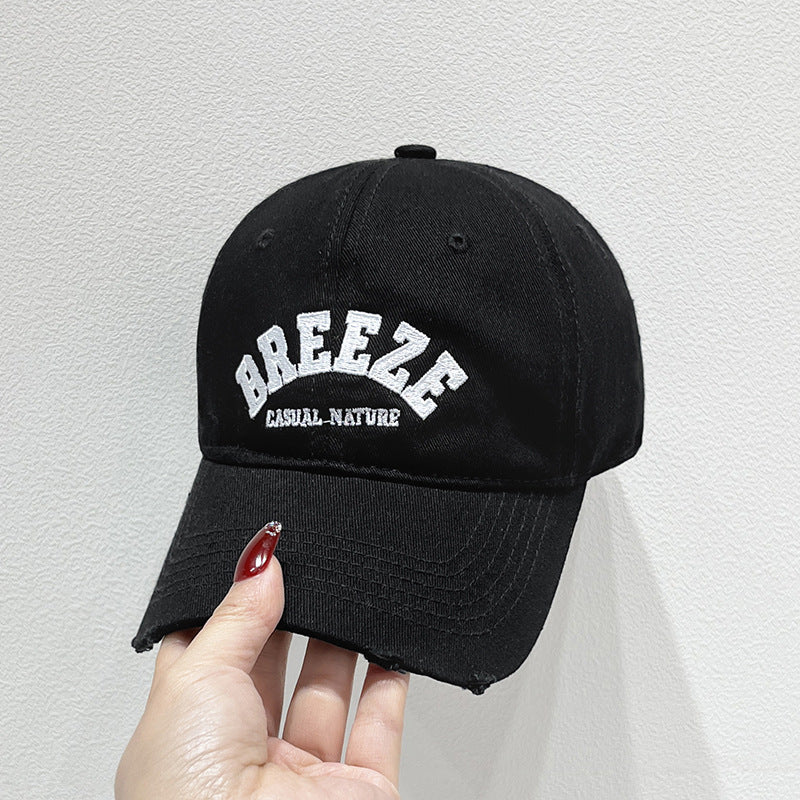 Men's Casual Distressed Cotton Cap