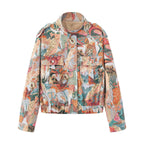 Women's Animal Print Quilted Jacket
