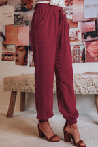 Women's Comfortable Casual Pants with Elastic Waistband