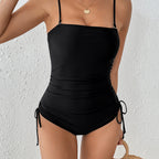 Women's Bandeau Swimsuit with Side Ruching