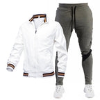 Men's Sporty Track Jacket and Jogging Pants Set