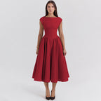 A-Line Cocktail Dress with Tailored Waist