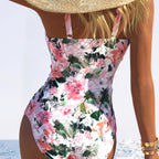 Women's Ribbed Swimsuit with Ruching