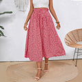 Women's Maxi Skirt with Floral Pattern