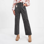 Women's High-Waisted Pleated Trousers
