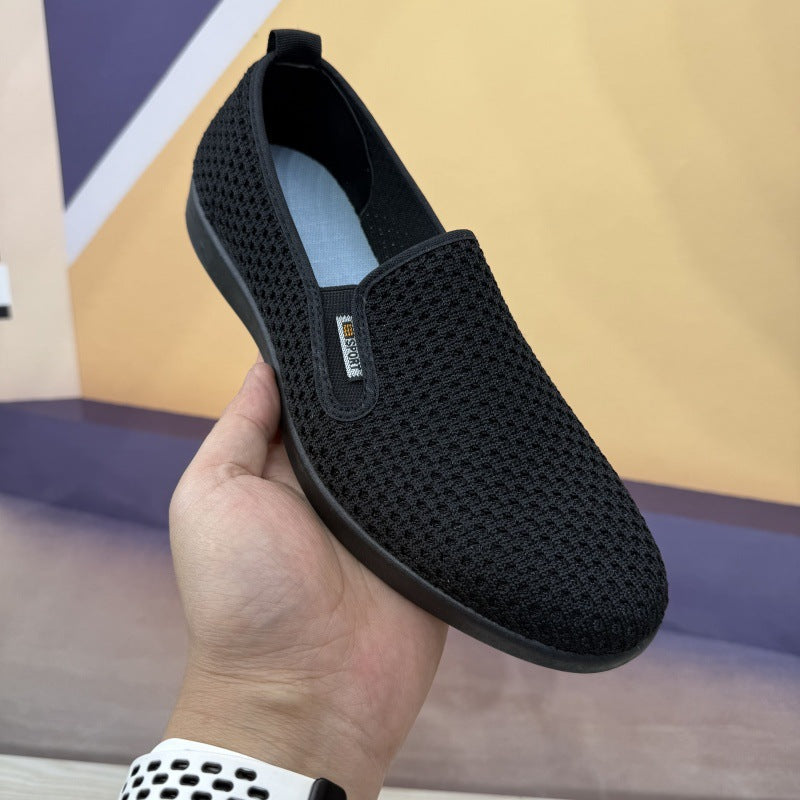 Women's Breathable Slip-On Sneakers with Flexible Mesh Upper