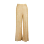 Women's Elegant Wide-Leg Trousers in Sparkling Metallic Look