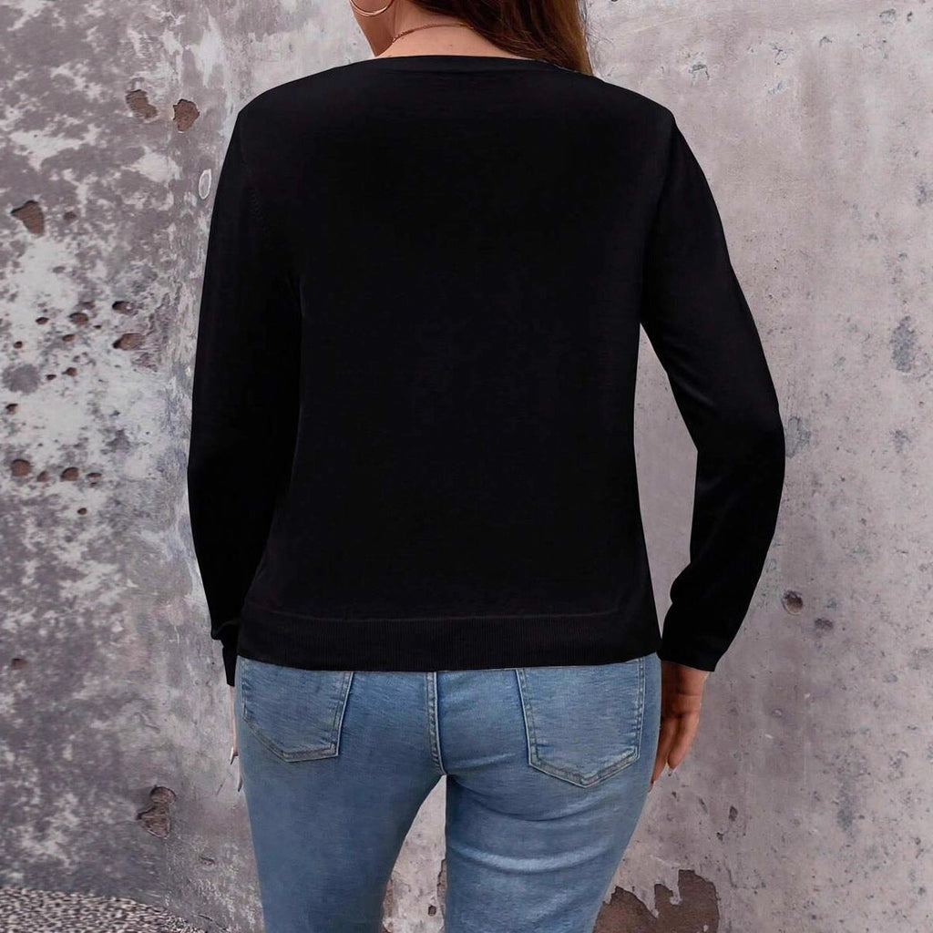 Women's Fine Knit Button-Down Cardigan