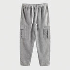 Women's Cargo Pants with Elastic Waistband and Practical Side Pockets