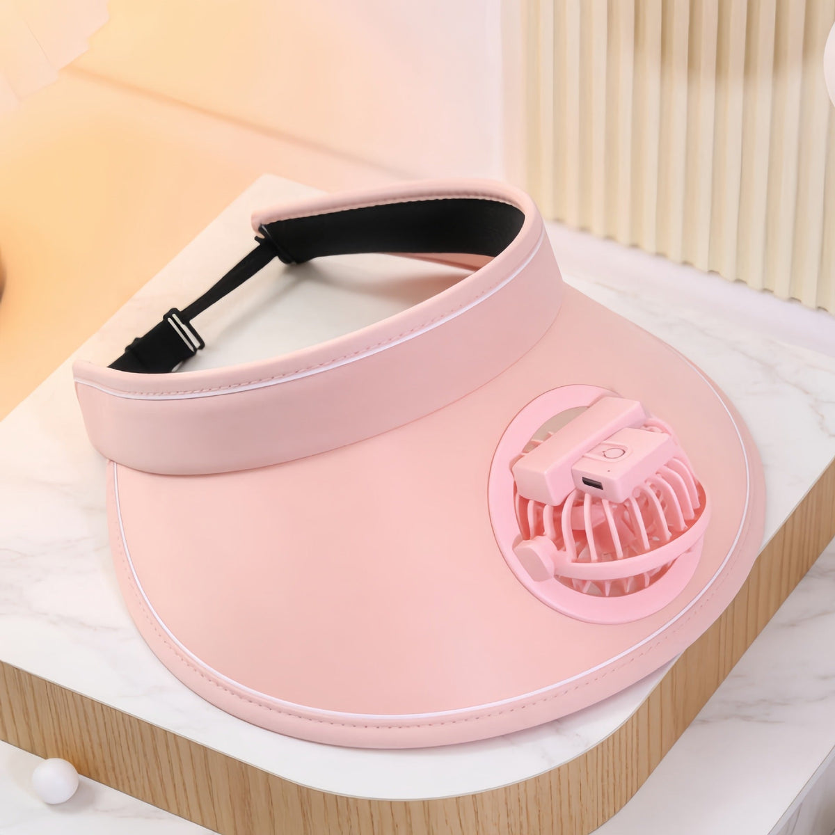 Women's Portable Cooling Hood with Integrated Fan System