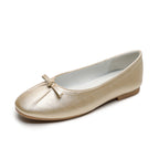 Women's Ballet Flats with Elegant Bow Detail and Comfortable Footbed
