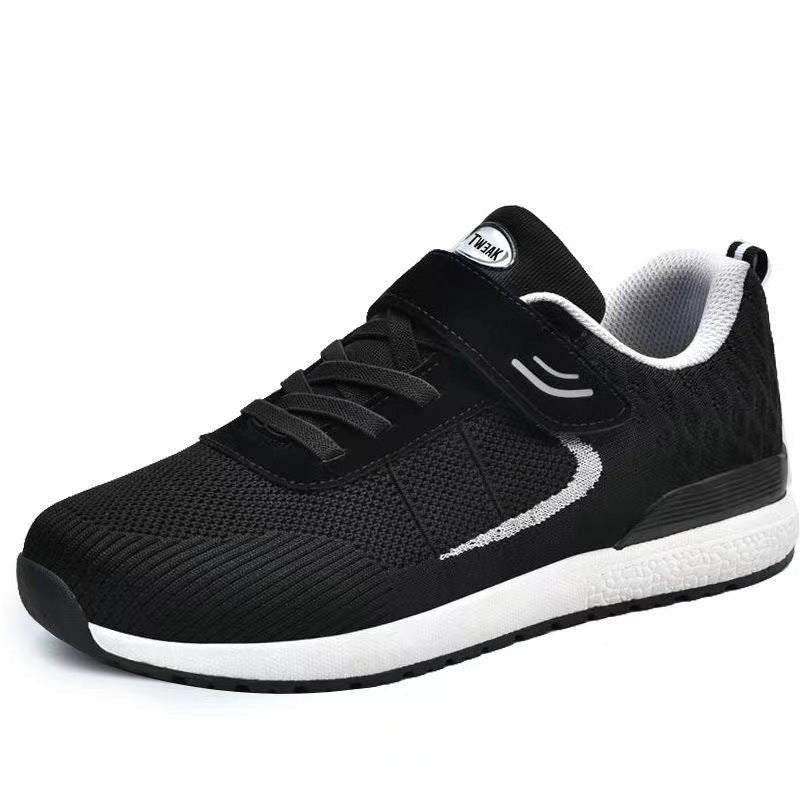 Women's Breathable Casual Sneakers with Hook-and-Loop Closure