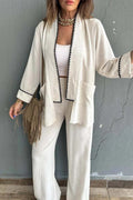 Women's Elegantly Cut Jacket with Contrasting Hem