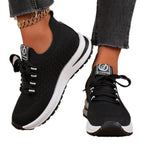 Women's Breathable Athletic Sneakers with Flexible Upper