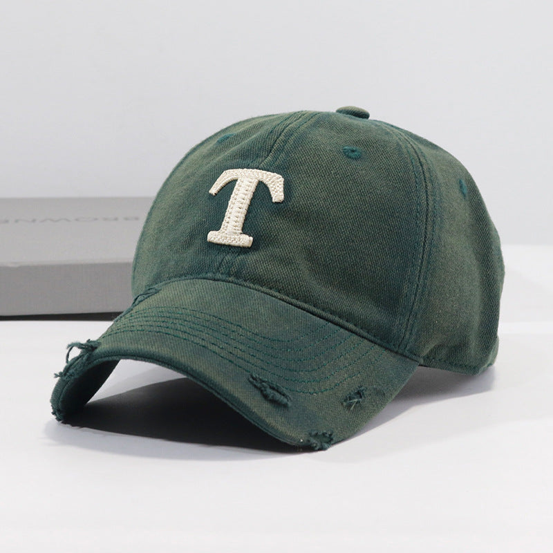 Men's Distressed Denim Cap