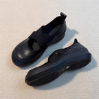 Women's Ballet Flats with Elastic Cross Strap and Cushioned Sole